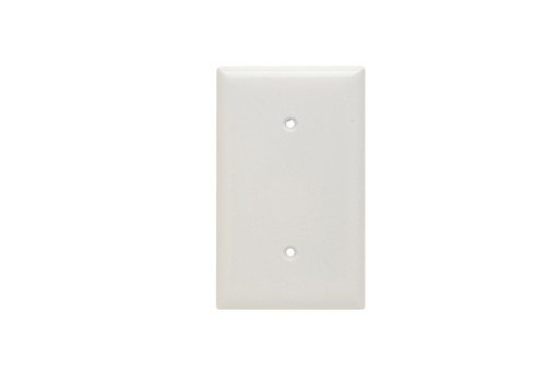 Product image for Pass & Seymour SP14-W 1Gang Wall Plate, Blank, Strap Mount, Standard - White