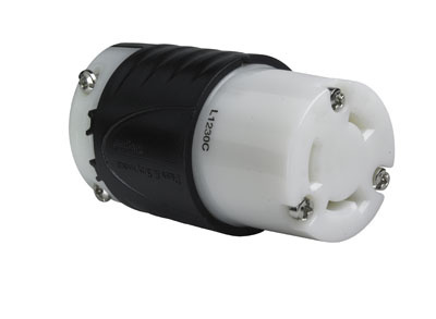 Product image for Pass & Seymour L1230-C Turnlok Connector, 3wire, 30amp 480V