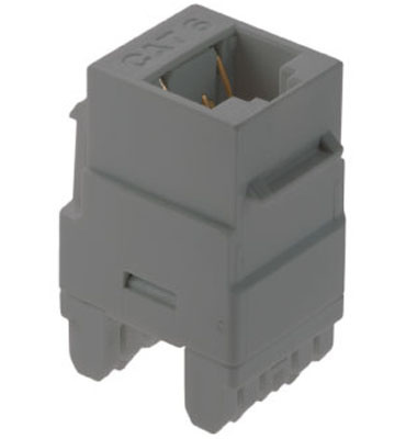 Product image for Pass & Seymour AC6RJ45M1 Cat 6 T568-AB Keystone Insert - Magnesium