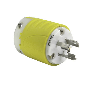Product image for Pass & Seymour CRL620-P Turnlok Plug, 3wire 20A 250V, Corrosion Resistant