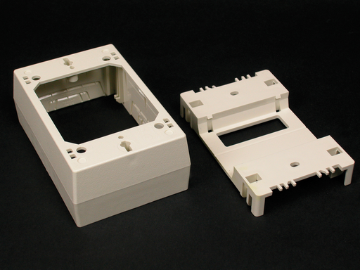 Product image for Wiremold 2348D-WH 400/800/2300/2300D-Series Extra Deep Device Box Fitting