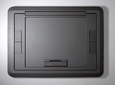 Product image for Wiremold EFB610CTCGY Evolution™-Series EFB6, EFB8, EFT10 Floor Box Surface Style Cover with Carpet Insert