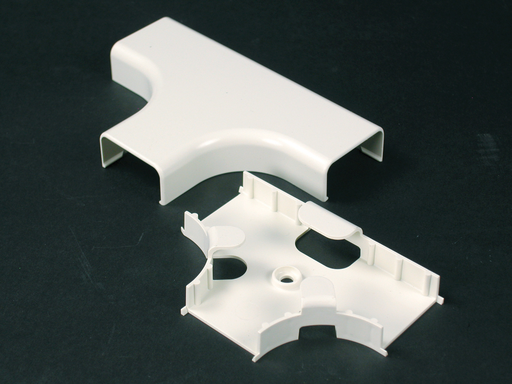 Product image for Wiremold 2915FO Uniduct 2900-Series Radiused Tee Fitting