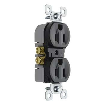 Mayer-DDS-Trademaster® 15A/125V Duplex Receptacle, Black-1
