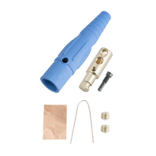 Product image for Pass & Seymour PS20-MBBL Male Cam Device Plug, 400A 600V, Cable Size #2-2/0 - Blue