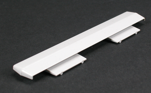 Product image for Wiremold 5006WH 5-13/32 x 3/4" White Non-Metallic Multiple Channel Raceway Cover Clip