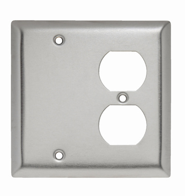 Pass & Seymour SS138 Smooth Metal Wall Plate 1Gangblank 1Gang Duplex 302 Stainless Steel Product image for Pass & Seymour SS138 Smooth Metal Wall Plate 1Gangblank 1Gang Duplex 302 Stainless Steel