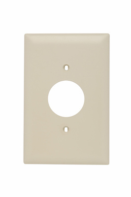 Product image for Pass & Seymour TPJ7-I 1Gang Wall Plate, Single Receptacle, Nylon, Jumbo - Ivory