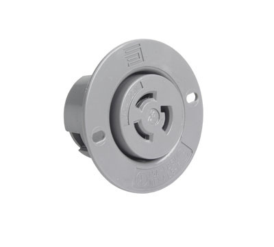 Product image for Pass & Seymour 4715-SS Turnlok Flanged Outlet 3wire 15A 125V Grounding