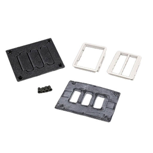 Product image for Wiremold 829PFLRT-BRN Communications Cover Plate