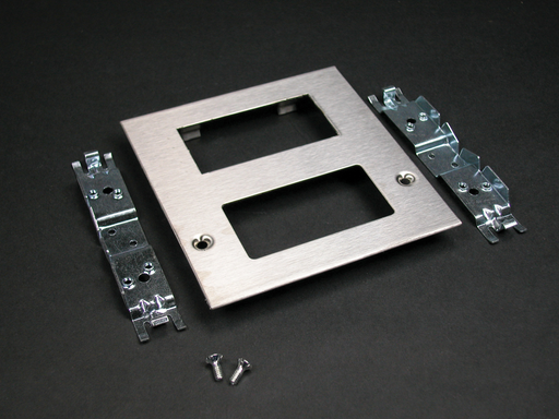 Product image for Wiremold S4048RF S4000 Rectangular Receptacle Device Cover With Modular Furniture Opening