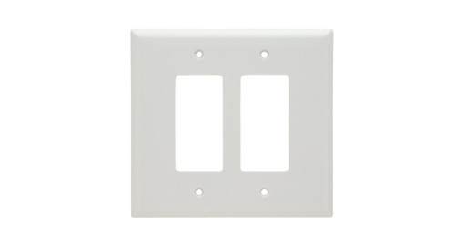Product image for Pass & Seymour SPO262-W 2Gang Wall Plate, Decorator, Jumbo - White