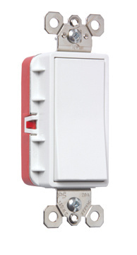 Product image for Pass & Seymour PT2603-LA PlugTail™ 3Way Decorator Switch, 15A 120/277V - Light Almond