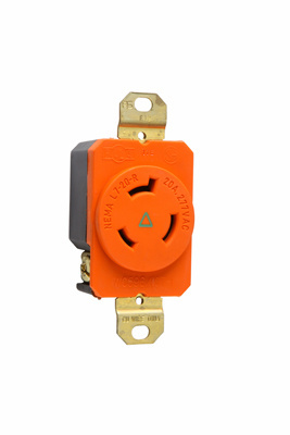 Product image for TURNLOK RECP SINGLE 3WIRE 20A277V