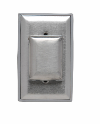 Product image for Pass & Seymour WP1 1-Gang Stainless Steel Dustproof Wallplate Cover