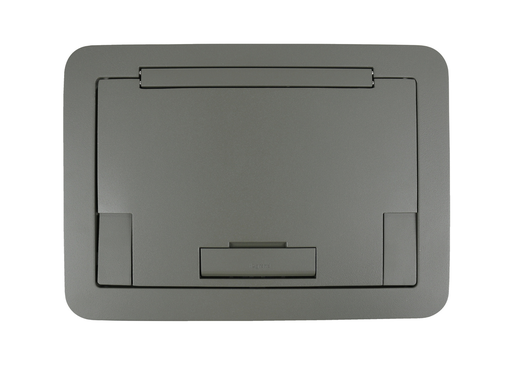 Product image for Wiremold EFB45BTGY Evolution™-Series EFB45 Floor Box Flush Style Cover with Solid Lid