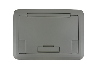 Product image for Wiremold EFB45BTCGY Evolution™-Series EFB45 Floor Box Surface Style Cover with Solid Lid