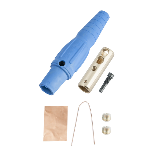 Product image for Pass & Seymour PS40-FB-BL Female Cam Device, 400A 600V, Series-16 In-Line Connectors - Blue