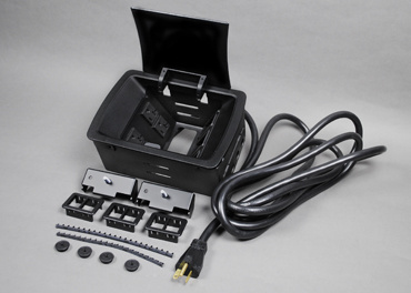 Product image for LCAN KC10RT8 CORD ENDED FLUSH BLACK