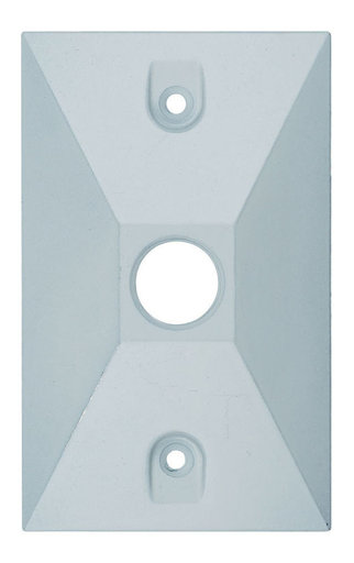 Product image for Pass & Seymour WPB11W White 1-Gang Raised Weatherproof Box Outdoor Lamp Cluster Cover