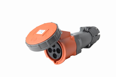 Product image for Pass & Seymour PS460C12-W Pin & Sleeve Connector, 3pole 4wire, 60A 125/250V