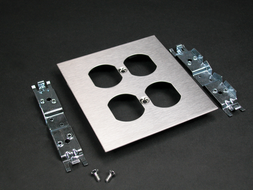 Product image for Wiremold S4046B-2 S4000 Double Duplex Device Cover
