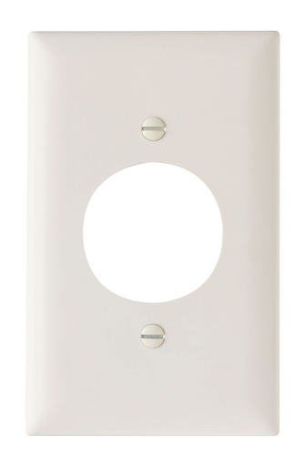 Product image for Pass & Seymour TP720-LA 1Gang Wall Plate, 1.5938" Power Outlet Receptacle, Nylon, Standard - Light Almond