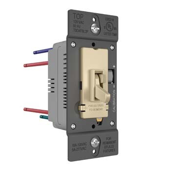 Product image for P&S TSD4FBL3PI TOGGLE SLIDE DIMMER