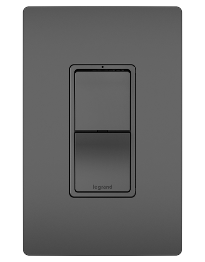 Product image for Pass & Seymour RCD33BK Combination Switch, (2) Single Pole/3-Way, 15A 120V - Black