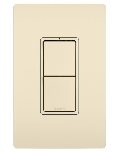 Product image for Pass & Seymour RCD33LA Combination (2) Single Pole/3-Way Switch, 15A 120V - Light Almond