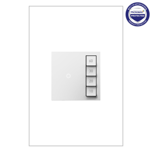 Product image for Pass & Seymour ASTM2-W2 SensaSwitch Manual On/Timed Off, Single Pole/3-Way - White