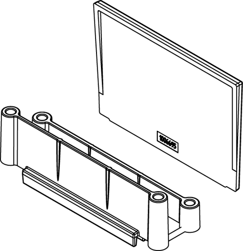 Product image for Wiremold 8DIV Evolution™ 8AT-Series 8 (203mm) Divider