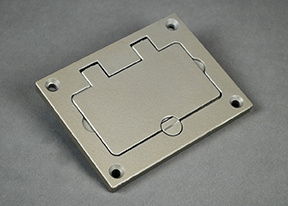 Product image for Wiremold 828GFITCAL-NK Omnibox™ Rectangular Nickel GFI Cover Plate