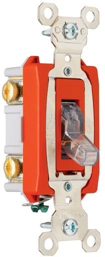 Product image for Pass & Seymour PS20AC2-CPL 2pole Pilot Lighted Switch, Back & Side Wire, 20A 120/277V - Clear