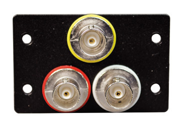 Product image for LCAN AV5002BK 2P,BLACK,THREE BNC F/