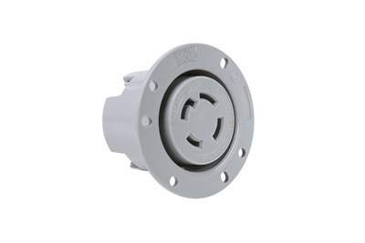 Product image for Pass & Seymour L1630-FO Turnlok Flanged Outlet, 4wire, 30amp 480V