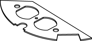 Product image for Wiremold CRFB-D-1 CRFB-Series Duplex Device Plate