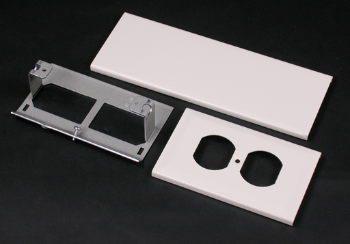 Product image for Wiremold 30TP-B 15 to 20 Amp Steel Duplex Receptacle Cover