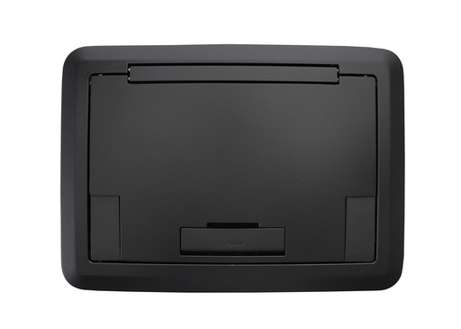 Product image for Wiremold EFB45BTCBK Evolution™-Series EFB45 Floor Box Surface Style Cover with Solid Lid