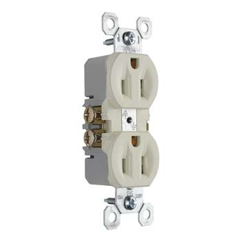 Mayer-DDS-Trademaster® 15A/125V Duplex Receptacle, Light Almond-1