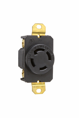 Product image for Pass & Seymour L1830-R Turnlok Single Receptacle, 4wire, 30amp 120/280V