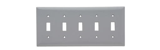 Product image for P&S SP5GRY SMOOTH WALL PLATE 5G TOG