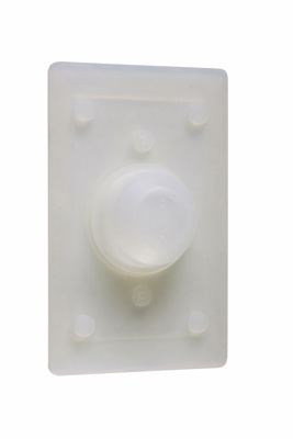 Product image for Pass & Seymour 4515-GAS Stainless Steel Cover 4515 Round Mat, mounts to Standard Switch Box