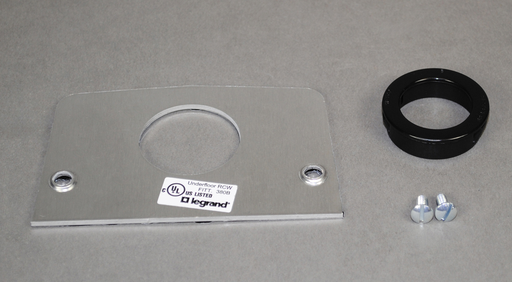 Product image for Wiremold 500T 2-5/8 x 4-1/2" Service Fitting Communication Face Plate