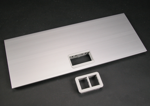 Product image for Wiremold AL5256-ABRT AL5200-Series Large Multi-Channel Raceway Ortronics Cover Plate
