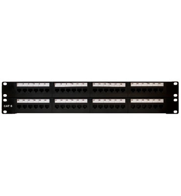 Product image for Pass & Seymour 48845-CC6 Patch panels, 48 port T568A/B Universal Wiring