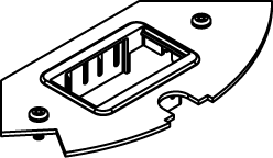 Product image for Wiremold CRFB-AB-3 CRFB-Series Communication Device Plate
