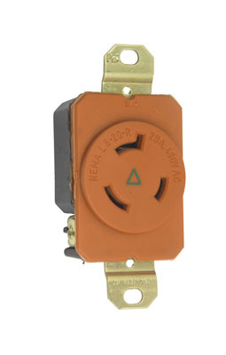 Product image for P&S IGL820R TURNLOK RECP SINGLE 3WI