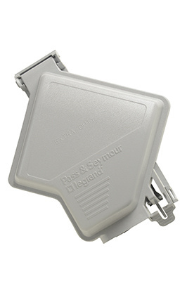 Product image for Pass & Seymour WIUCED20GL Extra Heavy-Duty While-In-Use Weatherproof Cover, 2 Gang - Gray