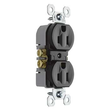Mayer-DDS-Trademaster® 15A/125V Duplex Receptacle, Brown-1